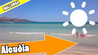 Alcudia Majorca Spain Tour of beach and resort [upl. by Teodor]