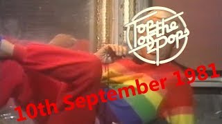 Top of the Pops Chart Rundown  10th September 1981 Jimmy Savile [upl. by Silvers850]