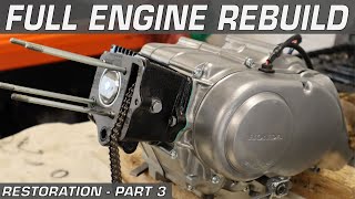 Full Engine Rebuild  Honda Z50A Restoration Part 3 [upl. by Ettenwad]