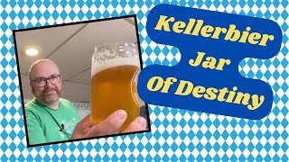 Pale Kellerbier Recipe and Tasting  Homebrew Jar of Destiny [upl. by Airdnaxela]