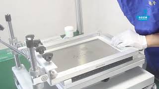 Manual solder paste printer manual printer ZB3040H [upl. by Elnora]