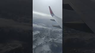 Himalaya view from flight ✈️ Ladakh ytshorts travel traveling [upl. by Kursh]