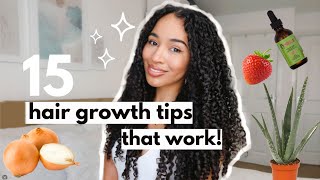 15 Hair Growth Tips that work [upl. by Hjerpe]