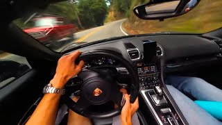 Spirited Drive of HW84  981 Porsche Boxster POV [upl. by Auka851]