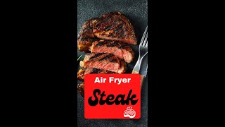 Air fryer recipe  Air fryer steak  New york strip steak  Rib eye Steak [upl. by Sinnelg]