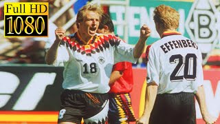 Germany  Spain World Cup 1994  Full highlight  1080p HD  Lothar Matthäus  Jürgen Klinsmann [upl. by Kliment]