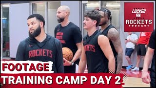 Houston Rockets Training Camp Drills Alperen Sengun Amen Thompson Reed Sheppard amp More [upl. by Karney]