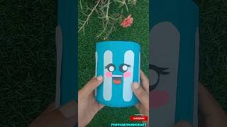 DIY CUTE DUSTBIN  how to make mini dustbin  cardboard craft paper craft ideas [upl. by Leban433]