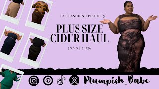 CIDER HAUL  Plus Size Haul  Dresses Bodycon AFrame Skirts Tops amp more  Fat Fashion Ep 5 [upl. by Orvas]