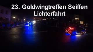 Goldwingtreffen Seiffen  Lichterfahrt [upl. by Adlaremse]