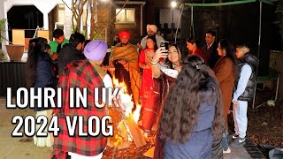 LOHRI IN UK 2024 VLOG  Bajwa Family TV [upl. by Ilellan]