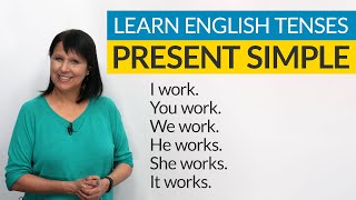 Learn English Tenses PRESENT SIMPLE [upl. by Lari]