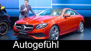 Mercedes EClass Coupé EKlasse Premiere REVIEW new neu 2018  Autogefühl [upl. by Anita]