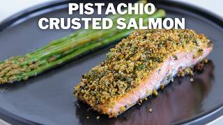 Pistachio Crusted Salmon Recipe [upl. by Nauj]