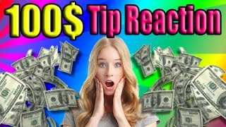 100 Tip Waitress Reaction [upl. by Hochman]