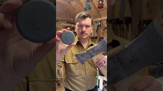 How To Sharpen An Axe With a Puck howtosharpenanaxe axepuck axemaintenance [upl. by Ahsiad]