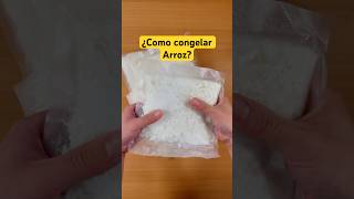 ¿Como congelar el Arroz cocido cienciaycocina shorts [upl. by Elayne]