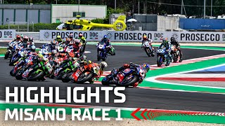 WorldSBK Race 1 Highlights  2022 EmiliaRomagna Round [upl. by Iilek]