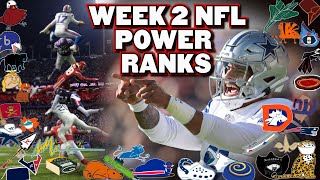 Very HONEST NFL Power Rankings Week 2 [upl. by Eenat183]