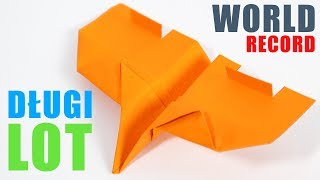 Jak zrobić samolot z papieru  New Model Best Paper Plane  REKORD [upl. by Fanestil46]