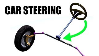 How Car Steering Works  Rack amp Pinion [upl. by Onidranreb]