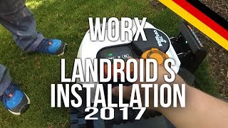 Worx Landroid S Mähroboter  Begrenzungsdraht Verlegen und erste Fahrt SO500i WR106SI [upl. by Helban766]