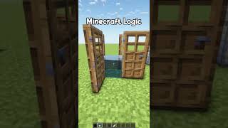 Minecraft Logic is Like 💀 shorts [upl. by Georgeanne115]