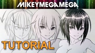 How To Draw Sexy Anime Hair  Dark amp Short  REAL TIME TUTORIAL 5 [upl. by Trebeh63]