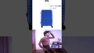 Aristocrat Harbour 66Cm Polypropylene Hardsided Medium Size 8 Wheels Spinner Blue Suitcase shorts [upl. by Bedad]