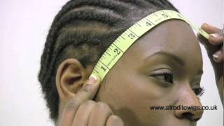 Lace Wigs How to measure ear to ear over front of your head [upl. by Jempty]