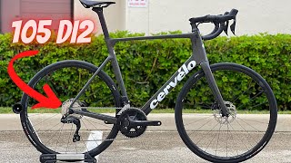 SHIMANO 105 DI2 12 SPEED 2023 CERVELO SOLOIST 105 DI2 WHATS THE WEIGHT [upl. by Ennaylime769]