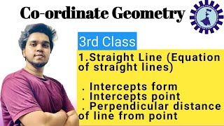 Coordinate Geometry  Intercepts form  point  Perpendicular distance of line from point [upl. by Asert]