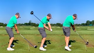 Matt Fitzpatrick Golf Swing  BULLET LOW DRIVER  Full Speed  Slow Motion [upl. by Acilejna]