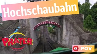 DER AchterbahnKlassiker im Wiener Prater Hochschaubahn  MIT BREMSER 😱 pov onride [upl. by Aicenav]