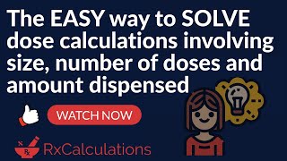 Dose Calculations  EASY way to CALCULATE size number of doses and amount dispensed [upl. by Laon848]