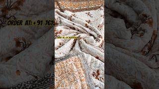 💥Indian jaipuri razaiQueen cotton quilt reversible smallbusiness shortvideo handmadelovewatch [upl. by Nacnud]