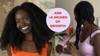 DO THIS IF YOUR HAIR WONT GROW FOR GUARANTEED HAIR GROWTH GROW LONGER THICKER HAIR TO WAIST LENGTH [upl. by Ynnub]