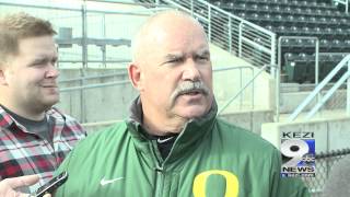 George Horton at Ducks baseball media day 12115 [upl. by Cerell]