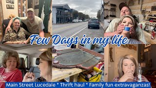 Main Street Lucedale  THRIFT HAUL  “trashy” treasures Few days in my life thrifthaul [upl. by Kirby]