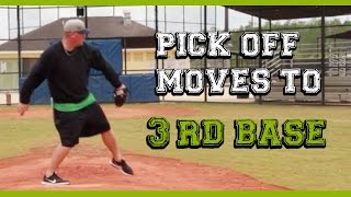 How to pick off baserunners 3 of 3 Pick off moves to third base [upl. by Chatterjee98]