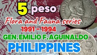 GenEmilio F Aguinaldo 5 peso Flora and fauna series [upl. by Ayoral17]