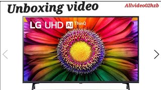 UNBOXING  UHD TV UR8040PSB 43INCH 4K Smart TV  WebOS  ThinQ AI  4K Upscaling  Techtalkwithshabaj [upl. by Weatherley]