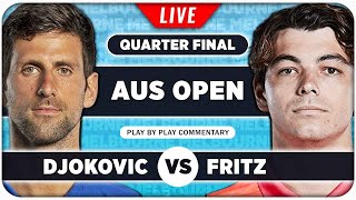 DJOKOVIC vs FRITZ • Australian Open 2024 QF • LIVE Tennis PlaybyPlay Stream [upl. by Amalburga]