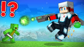 SUPERPOWERED ITEMS Speedrunner vs Hunter in Minecraft  Maizen JJ and Mikey [upl. by Blunt]