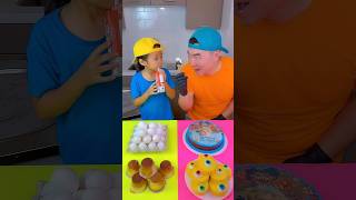 Ryan Trahan vs egg ice cream challenge🍨 funny shorts by Ethan Funny Family [upl. by Valenka]