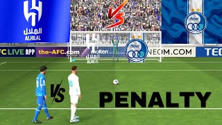 AL HILAL VS ESTEGHLAL FC PENALTY SHOOTOUT 💥MATCH  NEYMAR JR VS RAMIN REZAEIAN  eFOOTBALL™ GAME [upl. by Landau]