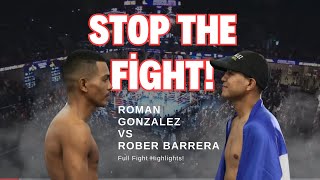 Roman Gonzalez Vs Rober Barrera FULL Fight Highlights Round 10 TKO boxing chocolatito stoppage [upl. by Reste]