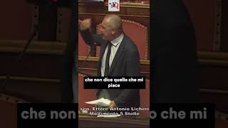 LINTERVENTO INFUOCATO DI LICHERI CHE HA SCATENATO LA BAGARRE IN SENATO news shorts m5s [upl. by Aitnohs839]