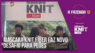 Máscara Knit Fiber faz novo desafio para os peões de A Fazenda [upl. by Ielak]