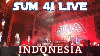 SUM 41  WALKING DISASTER LIVE IN INDONESIA [upl. by Ynnoj448]